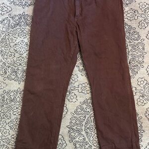 VINTAGE Wrangler Men's Pants - Rich Brown